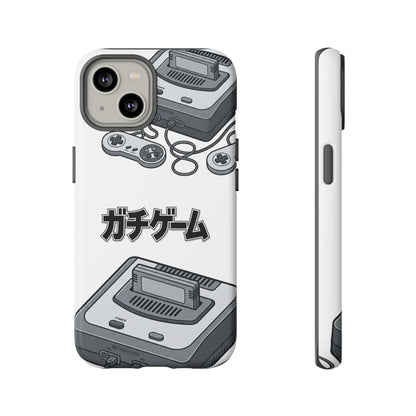 Retro Console Phone Case — Japanese "ガチゲーム" Gamer Design